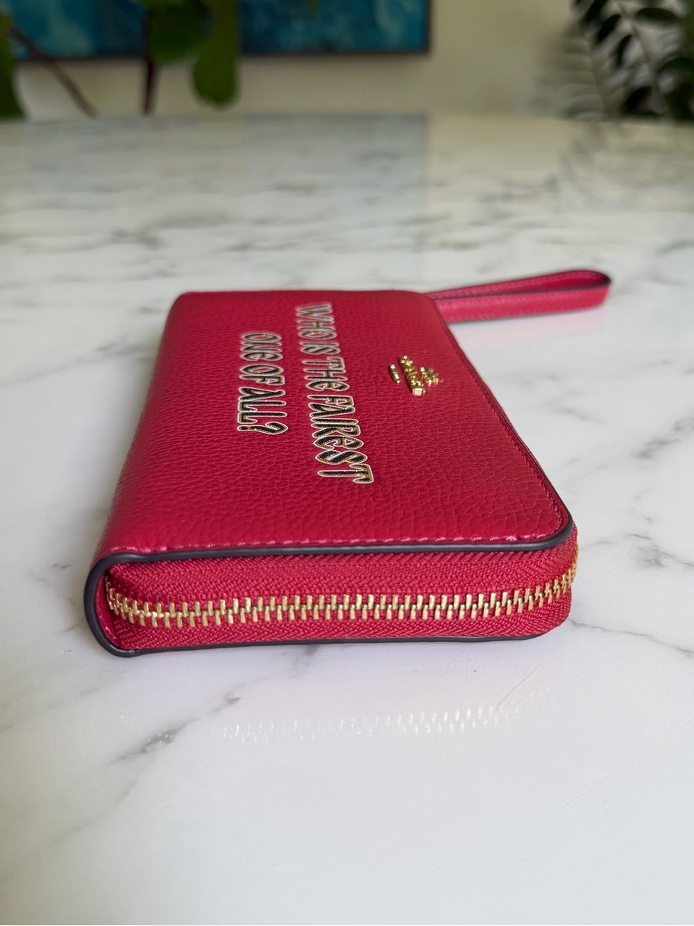 NWT Disney X Coach Long Zip Around Wallet w/Who Is The Fairest One Of All Motif - Picture 6 of 14